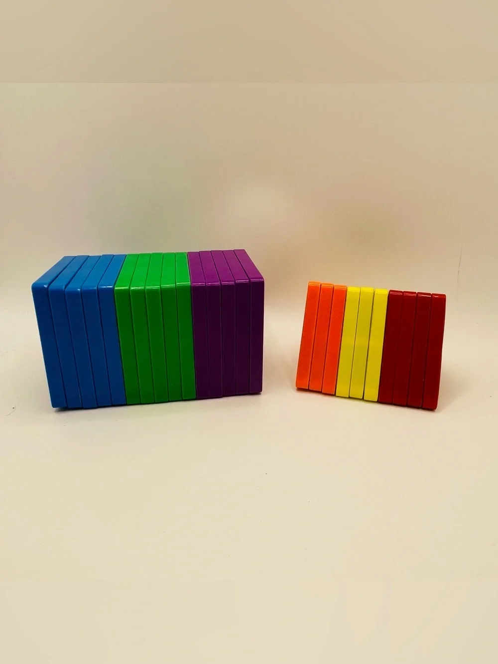Magnetic Tiles Building 25 Lot Kids Toys 15 Squares 10 Triangles STEM Education